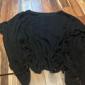 Black see through top